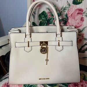 Michael Kors Hamilton Bag in Ivory